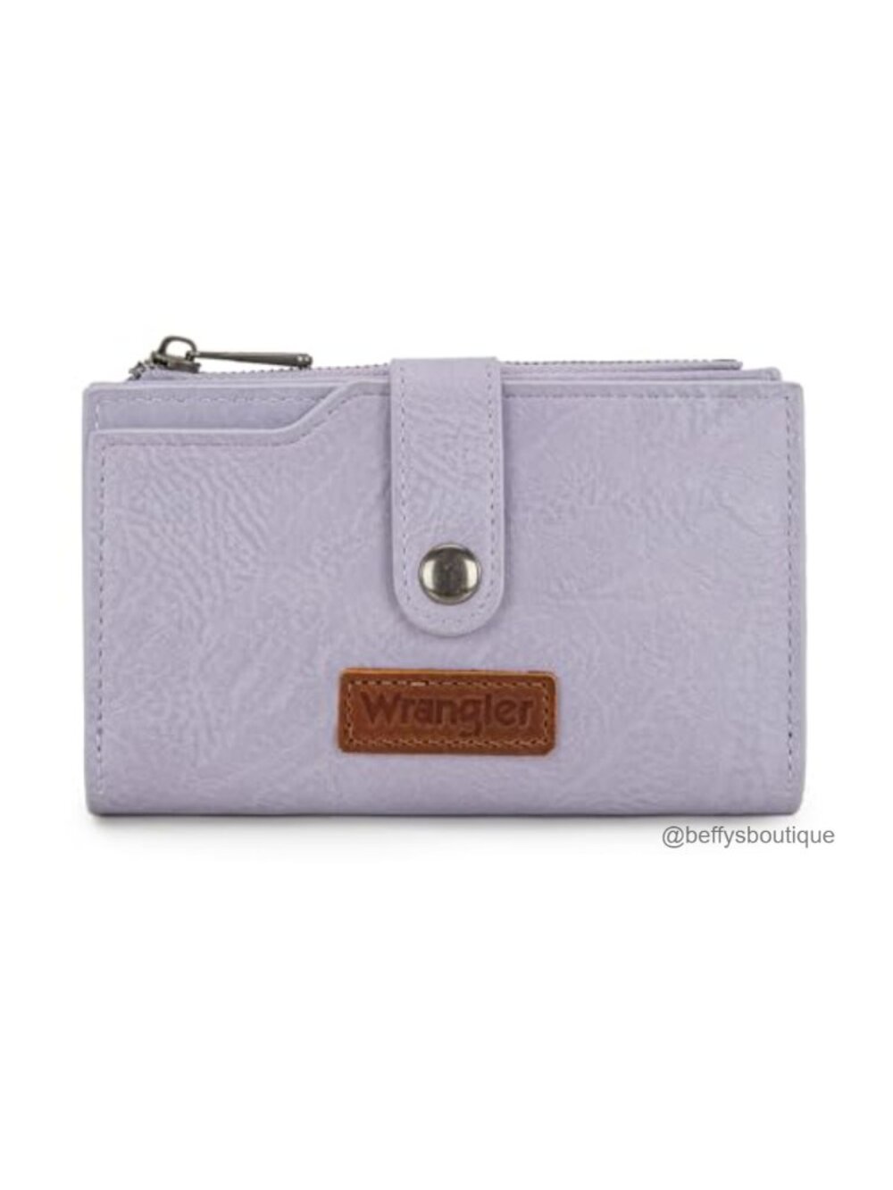 Bifold Wallet Vegan Leather RFID Blocking Card Holder Zipper ID Window